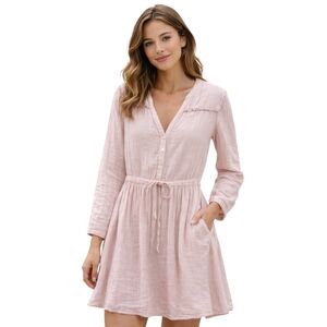 XiRENA Cotton Dress in Pink